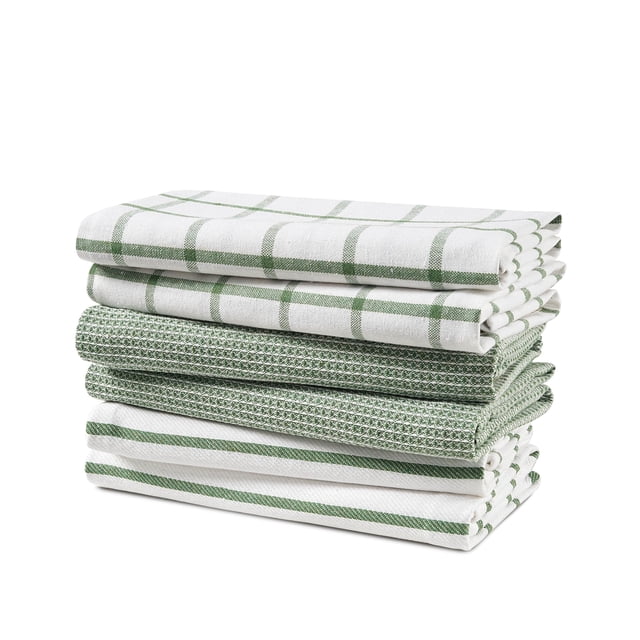 Juego de paños de cocina LANE LINEN, paquete de 6 paños de cocina de algodón