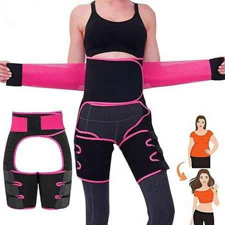 

Sweat Band Waist Trainer for Wome 3-in-1 Waist and Thigh Trimmer Butt Lifter Weight Loss Shapewear Hip Enhancer Body Shaper