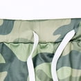 thumbnail image 5 of WCJM Women's Camouflage Print Cropped Hiking Pants Elastic Waist with Drawstring Lightweight Quick Dry Joggers Outdoor Travel Cargo Bottoms with Button Pockets, 5 of 7