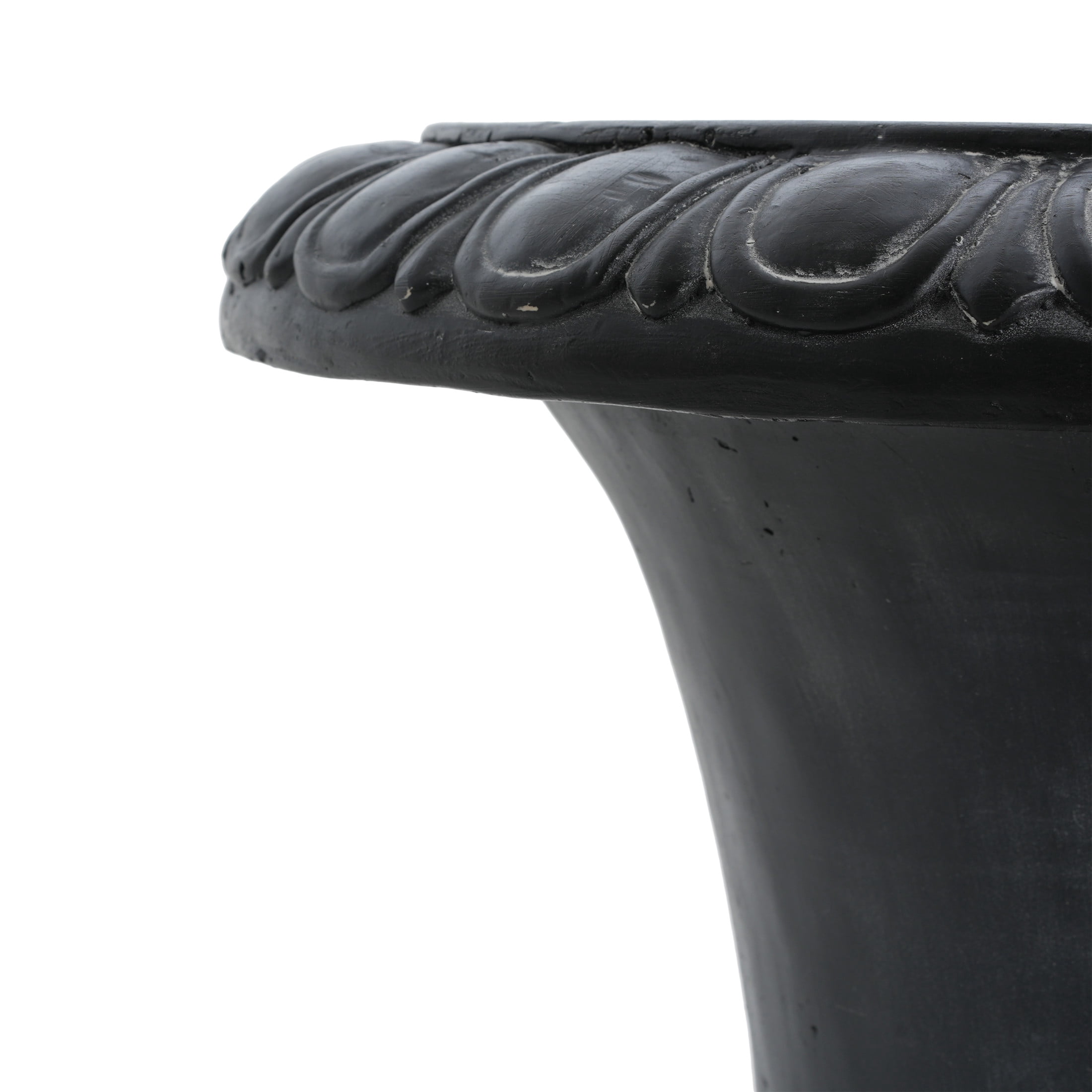 Christopher Knight Home 25.75" MGO Classic Garden Urn Planter, Antique Black