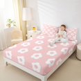 thumbnail image 4 of Homewish Vintage Flowers Twin Sheet Sets 3pcs for Kids Children Teens,Chic Floral Twin Fitted Sheet Microfiber,Pink White Breathable Flat Sheet,Super Cozy Room Decor, 4 of 7