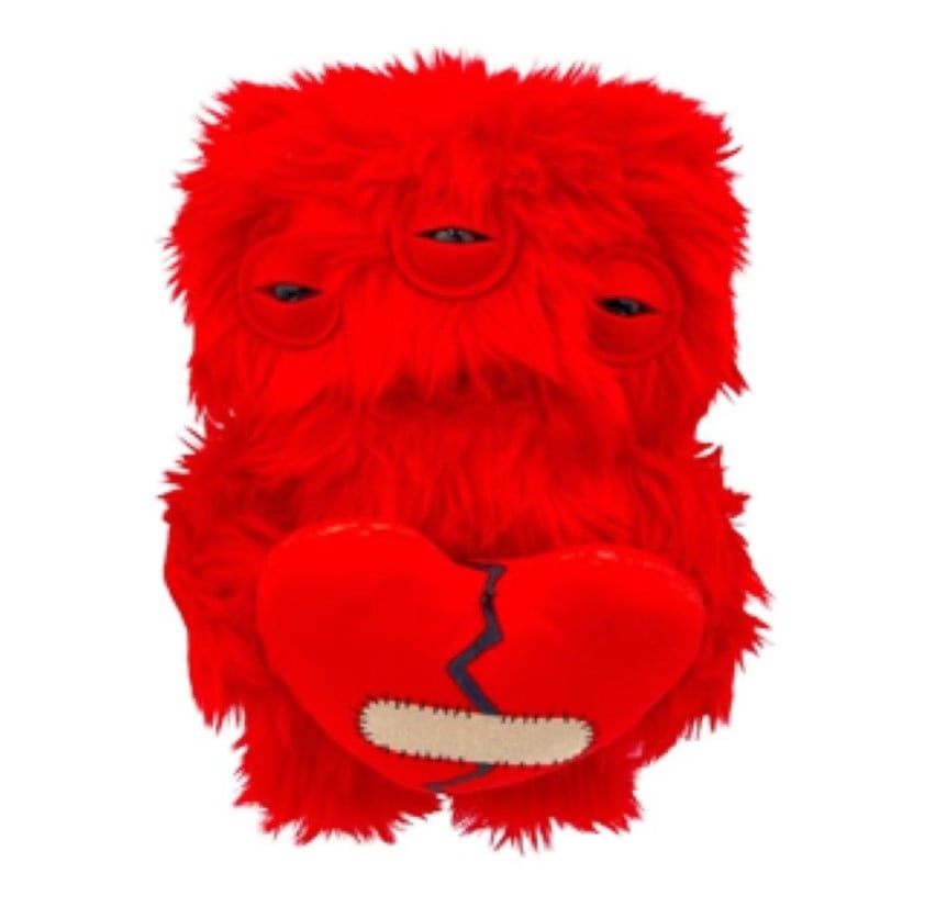 Fugglers LOVE Fugg gift for Valentines Day Plush Stuffed Animal Funny Ugly Monster  RED  (图2)