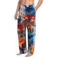 thumbnail image 5 of Cauagu 3D Butterfly Mens Pajama Pants Sleep & Lounge Pants,PJ Bottoms with Pockets-Large, 5 of 7