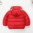 thumbnail image 3 of Toddler Winter Coats Puffer Padded Jacket Baby Boys Girls Bear Hoods Down Jacket Light Weight Infant Outerwear 1-6 Years, 3 of 4