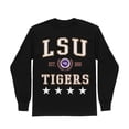 thumbnail image 5 of Women's Gameday Couture Black LSU Tigers Oversized Everyday Star Long Sleeve T-Shirt, 5 of 5