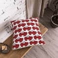 thumbnail image 5 of KLL Cute Red Crab Decorative Throw Pillow Covers Velvet Soft for Couch Sofa Bedroom Living Room Outdoor (No pillow core)- 20"x20", 5 of 5