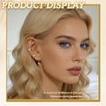 thumbnail image 5 of DESIGNICE Earrings Set,Zircon Earring Sets for Women,Affordable Luxury Fashion Hypoallergenic Earrings Hypoallergenic Earrings for Women,4Pcs, 5 of 7
