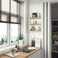 thumbnail image 5 of Wallniture Ponza Rustic Floating Bathroom Wall Shelves over Toilet, Natural Burned, Set of 3, 5 of 8