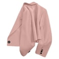 thumbnail image 4 of Women's Fashion Long Sleeve Open Front Business Casual Cardigan Jacket Pink S, 4 of 5
