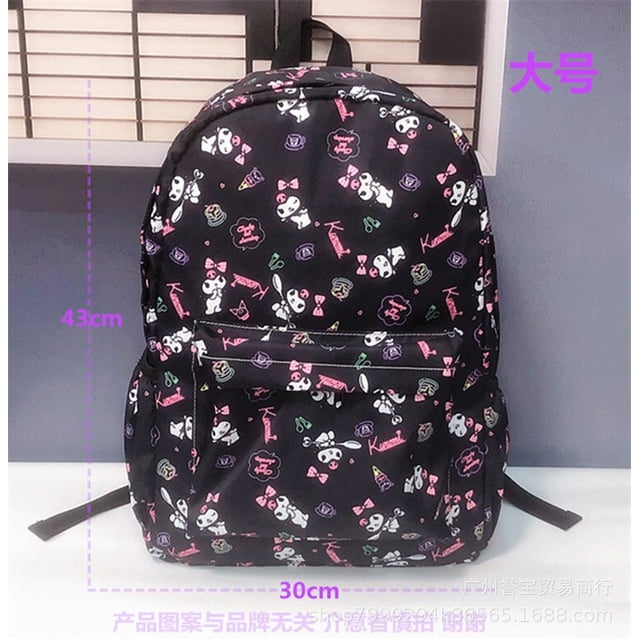 Mochila de dibujos animados Kawaii Sanrio My Melodylittle Twin Sta My Melody, bolsa escolar para estudiantes, impermeable, ligera, tela impresa, regalo