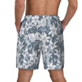 thumbnail image 4 of Uemuo Lilies Flowers Pattern Mens Swim Trunks Quick Dry Board Shorts with Mesh Lining, Stretch Beach Shorts Quick Dry No-Chafing Board Shorts-Small, 4 of 9