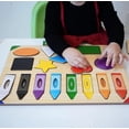thumbnail image 2 of El viaje de aprendizaje: Levantar y aprender colores y formas del rompecabezas - Juguetes y actividades preescolares para niños de 3 años en adelante - Juguete educativo galardonado, 2 of 7