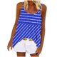 thumbnail image 2 of Puntoco Camisolas ajustadas para mujer, blusas casuales sin mangas con cuello redondo y estampado a la moda para mujer, 2 of 5
