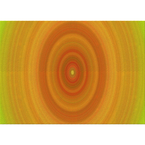 Ahgly Company Machine Washable Indoor Rectangle Transitional Orange Red Orange Area Rugs, 7' x 9'
