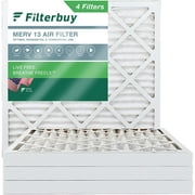 Filterbuy 20x20x2 MERV 13 Pleated HVAC AC Furnace Air Filters (4-Pack)