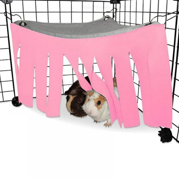 Grayghost Guinea Pig Corner Hideout Warm Bed Fleece Forest Curtain Hideaway For Guineas Ferret Chinchilla Hamster Bunny Squirrel Rat Dwarf Rabbit Wash