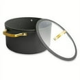 thumbnail image 6 of Thyme & Table 12-Piece Non-Stick Granite Cookware Set, Pots and Pans Set - Gunmetal, 6 of 8