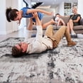 thumbnail image 4 of Polyester Area Rug, Stain Resistant & Kid-Pet Friendly | Suitable for Under Furniture Spaces, 4 of 4