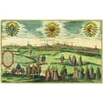 thumbnail image 2 of Hogenberg, Braun 24x16 White Modern Wood Framed Museum Art Print Titled - Nurnberg Nuremberg Germany, 2 of 4