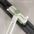 thumbnail image 4 of Cepillo giratorio multifunción para grietas | Fregadora de cerdas duras para suelos y baldosas | Escobilla de goma de silicona para vidrio | Mango de plástico | 9.45x5.12x1.57in | Interior Exterior, 4 of 6