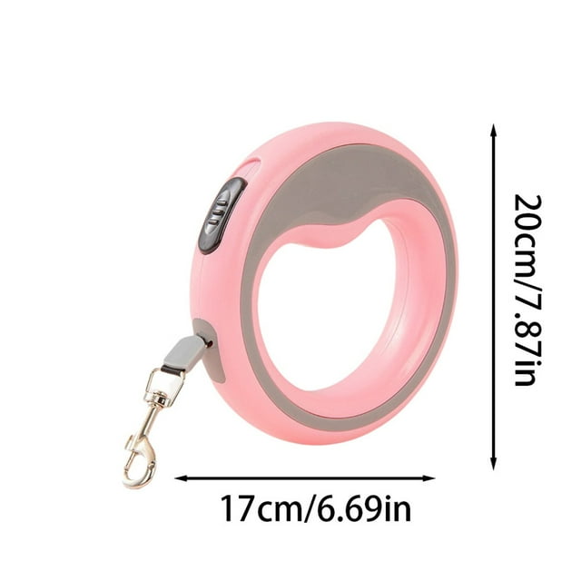 Laisse Automatique Rétractable pour Chien, Extensible avec Verrou d'Évasion pour Petits et Moyens Chiens comme Caniches Chiots