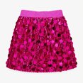 thumbnail image 7 of PEASKJP Jeans Skirt for Girls Kids Girls Skirt Casual Mini Flare Plain Pleated Stretch Waist Skirts (Hot Pink,12-13 Years), 7 of 7