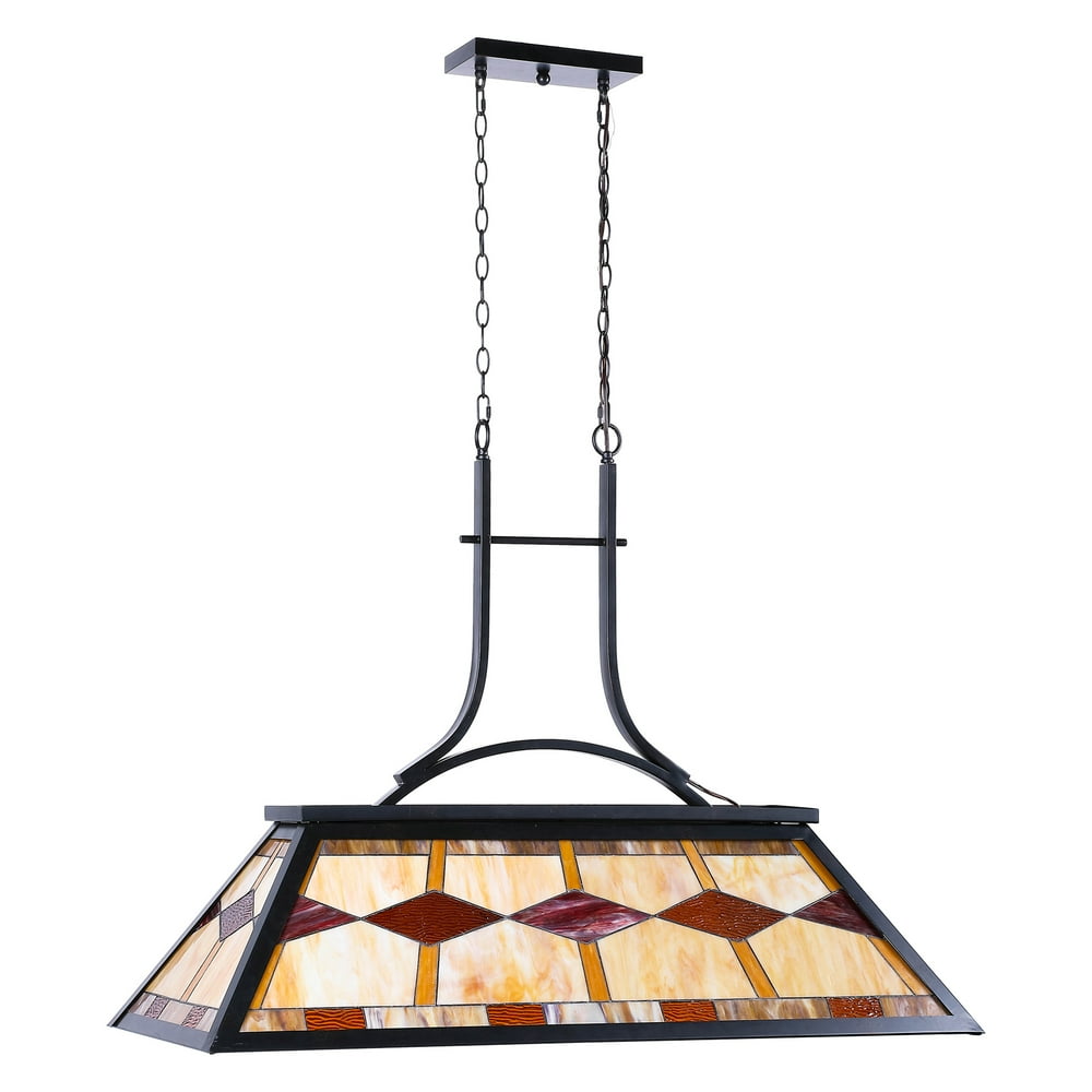 43" 3Light Pool Table Tiffany Light Steel Construction Chandelier UL