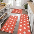 thumbnail image 2 of Red Chicken Pattern Kitchen Rugs Sets Of 3,Kitchen Runner Rugs Non Skid Washable,Decorative Kitchen Floor Mats for Kitchen,Sink,Laundry,17"x30"+ 17"x47" + 17"x59", 2 of 6