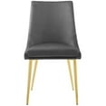 thumbnail image 5 of Bowery Hill 19" Modern Performance Velvet Dining Chair in Gray, 5 of 7