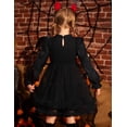 thumbnail image 4 of Arshiner Toddler Tutu Dress Girls Puff Long Sleeve Fall Winter Formal Party Tulle Dresses, 4 of 6