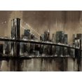 thumbnail image 2 of Sunny 14x12 White Modern Wood Framed Museum Art Print Titled - Brooklyn Noir 1, 2 of 4