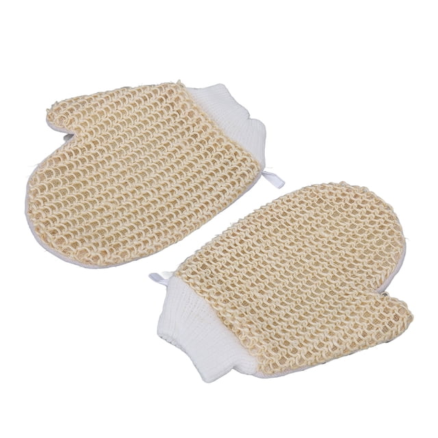Guante De Ducha De Sisal, Guante Exfoliante De Baño, Eliminación De Piel Muerta Portátil, Suave Para La Vida Diaria Para Viajes