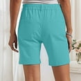 thumbnail image 4 of Bermuda Shorts Womens Golf Short Pull On Jorts Mid Rise Stretch With Pockets Khaki Utility Comfort Hiking Mint Green L, 4 of 4