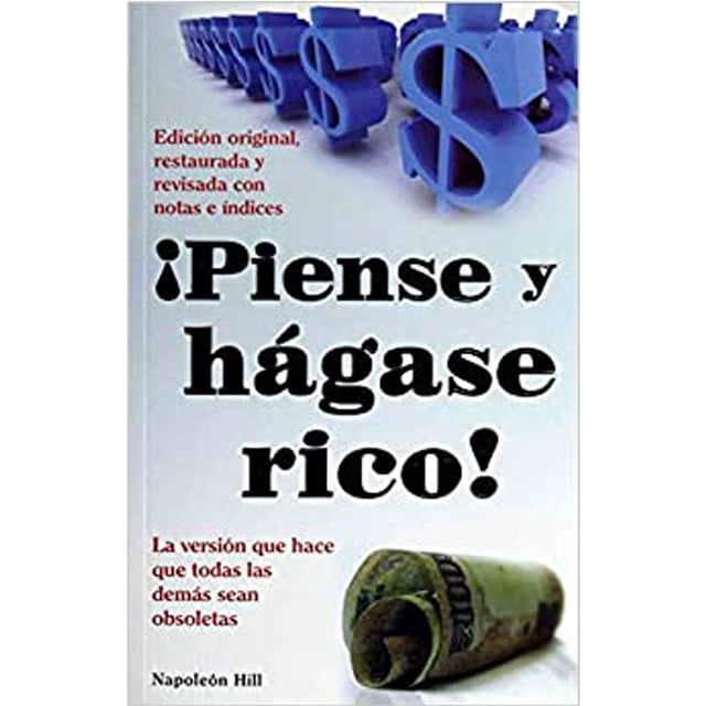 Libro ¡Piense y hágase rico! por Napoleón Hill Pasta blanda