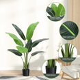 thumbnail image 3 of Qinaqin 4FT-B Artificial Verde Bird de Paradise Plant para Indoor Hogar Living Sala y Oficina Profundidadcoration, 3 of 5