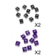 thumbnail image 1 of Paquete de 40 D6 s 6 caras digitales para la enseñanza de matemáticas, color negro Púrpura Negro, 1 of 9