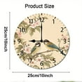 thumbnail image 2 of ZXCXRQFa Clock Rustic Flower Birds Wall Clock Vintage Battery Operated Silent Non Ticking Round Wooden Wall Clocks Decorative for Kitchen Living Room Bedroom Office Garden Outdoor 13 Inch, 2 of 7