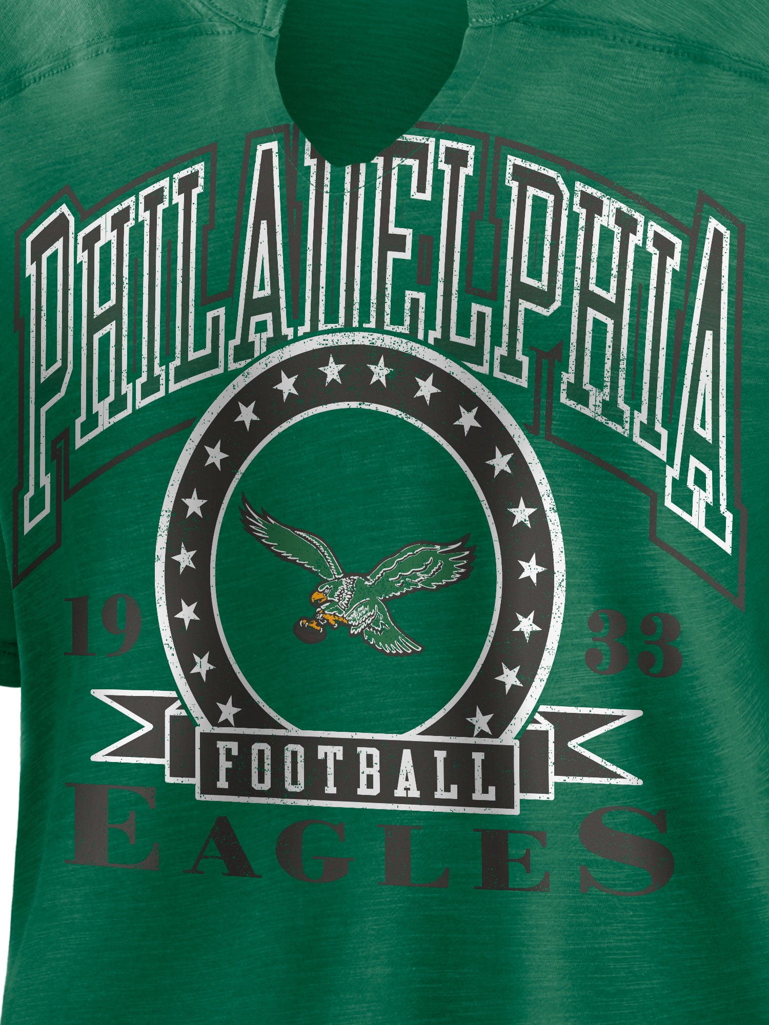 NFL Philadelphia Eagles Women's Cotton Green Short Sleeve T-Shirt