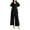 Black, variant on ZANZEA Women Short Sleeved Elegant Party Jumpsuits Casual Loose Playsuits
