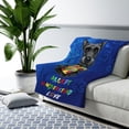 thumbnail image 3 of Autism Awareness Scottish Terrier Accept Understand Love Cozy Sherpa Blanket Scottie Dog Lover Gifts Warm Soft Throw Blanket - 12003, 3 of 5