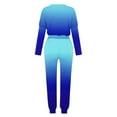 thumbnail image 5 of MSJUHEG Workout Sets For Women Womens Long Sleeve Tops Two Piece Outfit Long Sleeve Crewneck Pullover Tops And Long Pants Tracksuit Sweatsuits With Sweatpants Lounge Sets For Women Blue 5Xl, 5 of 5