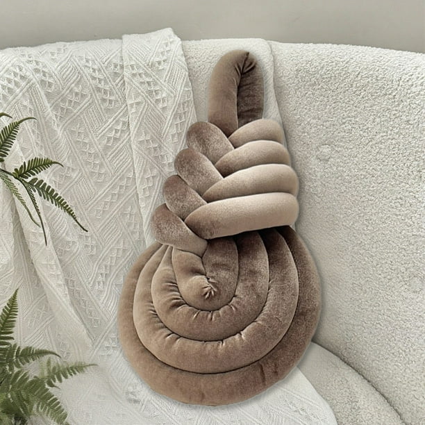 Cojín de nudo de arpa tejido | Cojín de poliéster suave para sofá y cama | Cojín decorativo para sala de estar, dormitorio o habitación compartida