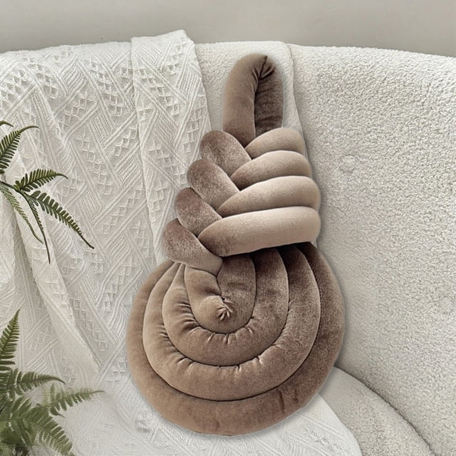 pstuiky Cojín decorativo tejido con forma de arpa, ideal para el respaldo del sofá o la sala de estar.