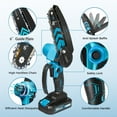 thumbnail image 2 of SUSUZI 8 inch  Mini Chainsaw , Portable Electric Cordless Chainsaw Set,Battery Powered, Small Handheld Chain Saws Pruning for for Wood Cutting Trimming Tree Branches, 2 of 7