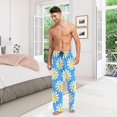 thumbnail image 7 of Floral Daisy Pattern Ghost Pajama Pants, Men's Lounge Pants Light with Drawstring and Pockets, Christmas New Year Birthday Father's Day Gifts, 7 of 7