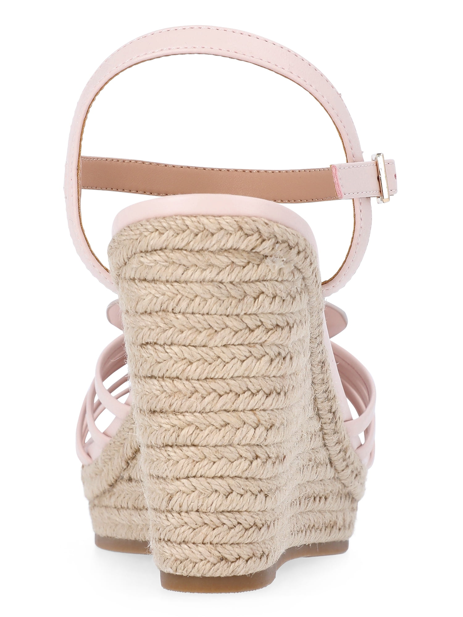 Time and Tru Women's Flower Espadrille Wedge Sandals