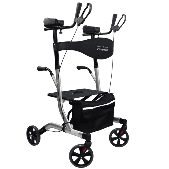 Andadera Rollator Vertical Con Asiento Adulto Dos Funciones