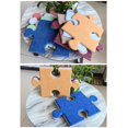 thumbnail image 2 of suxuMhao Jigsaw Felt Board Photo Wall Sticker-6 Pcs Light Yellow Velcro style,14×9 IN Home Wall Decor,Collage Picture Frames for Wall,Photo Wall Display,Versatile Wall Decor for Room Decoration, 2 of 5
