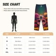 thumbnail image 4 of Lsque Vintage Patterned Skull Print Women's Pajama Pants, Lounge Pant - Comfortable Home Wear,Elastic Waistband, Stylish Design-XX-Large, 4 of 9