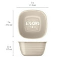 thumbnail image 6 of Bentgo Prep - 1-Compartment Bowls with Custom-Fit Lids - Reusable, Microwave Safe, Durable, & BPA-Free, Freezer & Dishwasher Safe Meal Prep Food Storage - 10 Bowls & Lids (White Stone Tan), 6 of 7